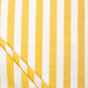 Yellow Striped Printed Soft Cotton Fabric Material