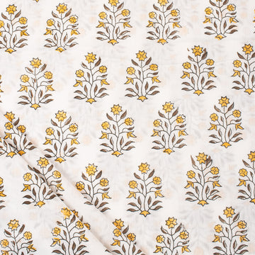 Softest Boota Floral Printed Cotton Fabric