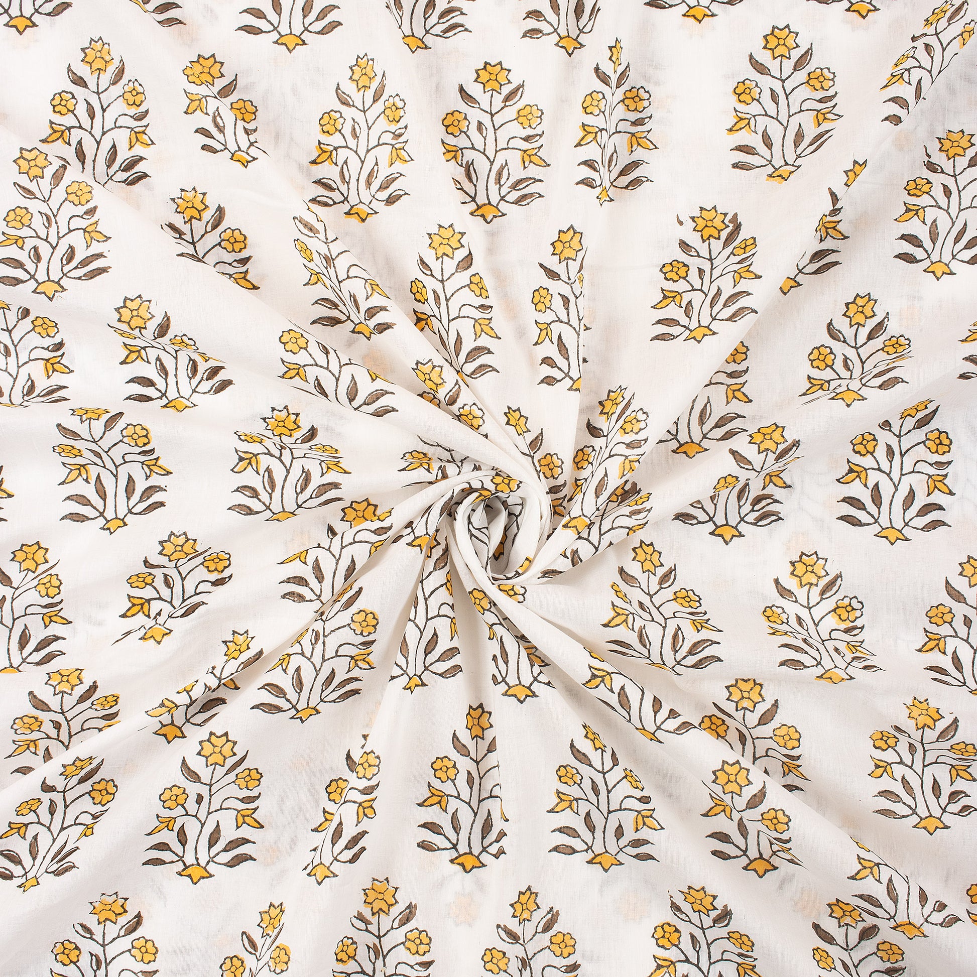 Softest Boota Floral Printed Cotton Fabric