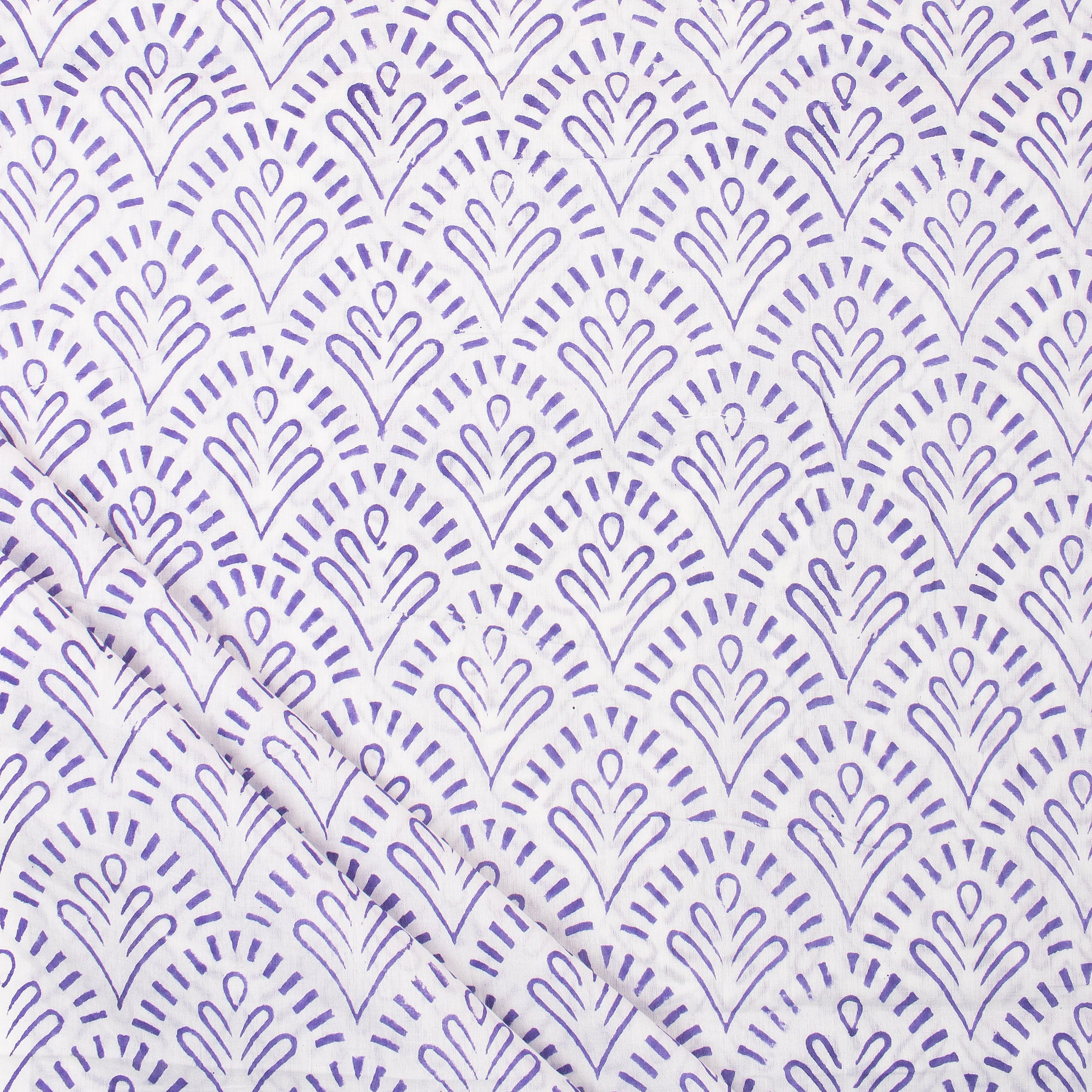 Purple Block Print Fabric