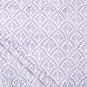 Purple Block Print Fabric