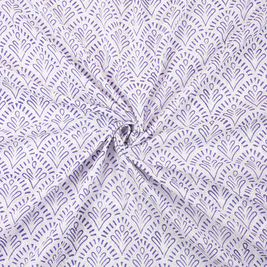 Purple Block Print Fabric