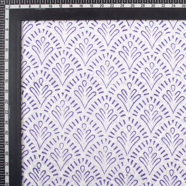 Purple Block Print Fabric