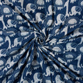 Animal Indigo Print Fabric