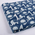 Animal Indigo Print Fabric