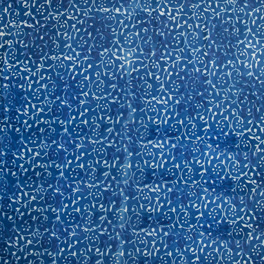 Premium Blue Soft Indigo Cotton Fabric Online