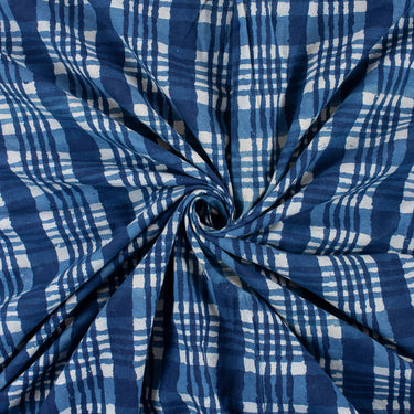 Organic Cotton Indigo Material Fabric
