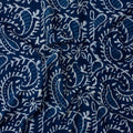 Indigo Paisley Printed Cotton Fabric