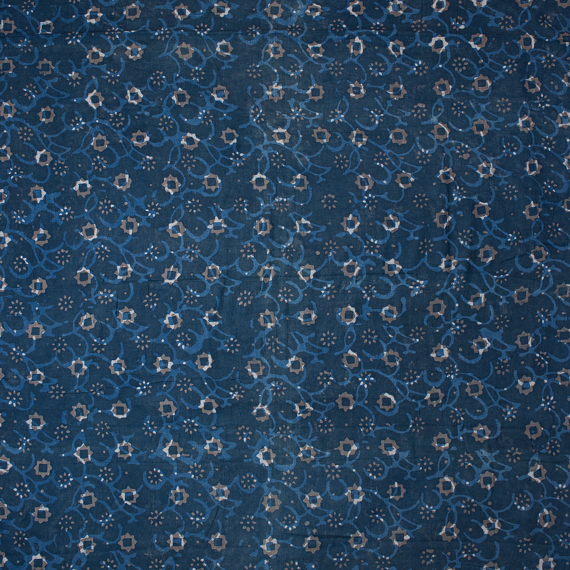 Indigo Block Print Fabric