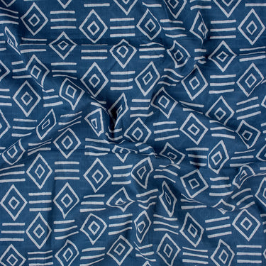Indigo Material Cotton Fabric