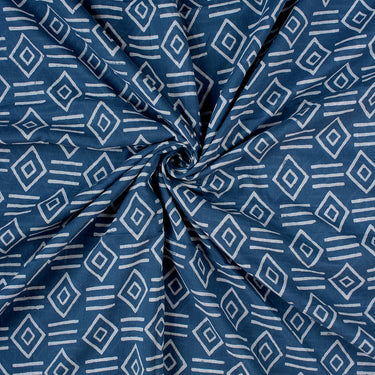 Indigo Material Cotton Fabric