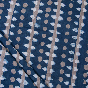 Indigo Block Print Fabric