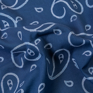 Paisley Indigo Print Fabric