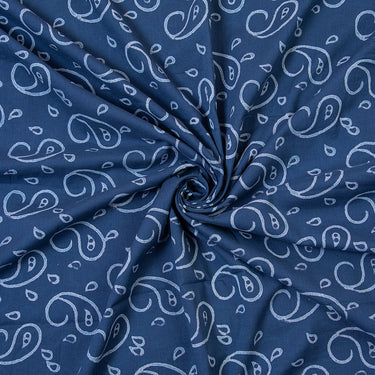 Paisley Indigo Print Fabric