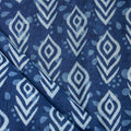 Luxury Indigo Blue Print Pure Cotton Indigo Fabric For Dress