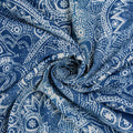 Print Cotton Indigo Fabric