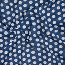 Polka Dots Print Indigo Fabric