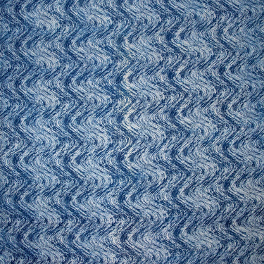 Indigo blue Abstract Print Pure Cotton Indigo Fabric For Dress