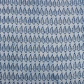 Indigo Leaf Block Print Cotton Fabric