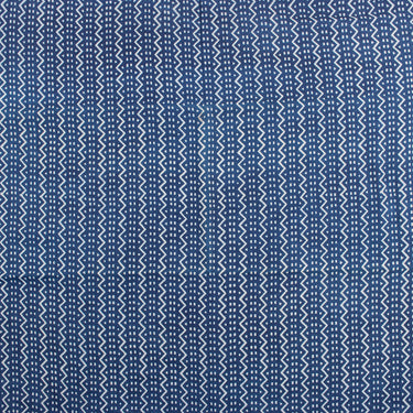Indigo Cotton Blue Block Printed Pure Fabric