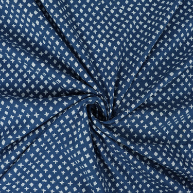 Start Print Indigo Fabric