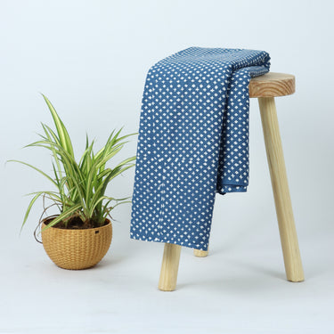 Start Print Indigo Fabric