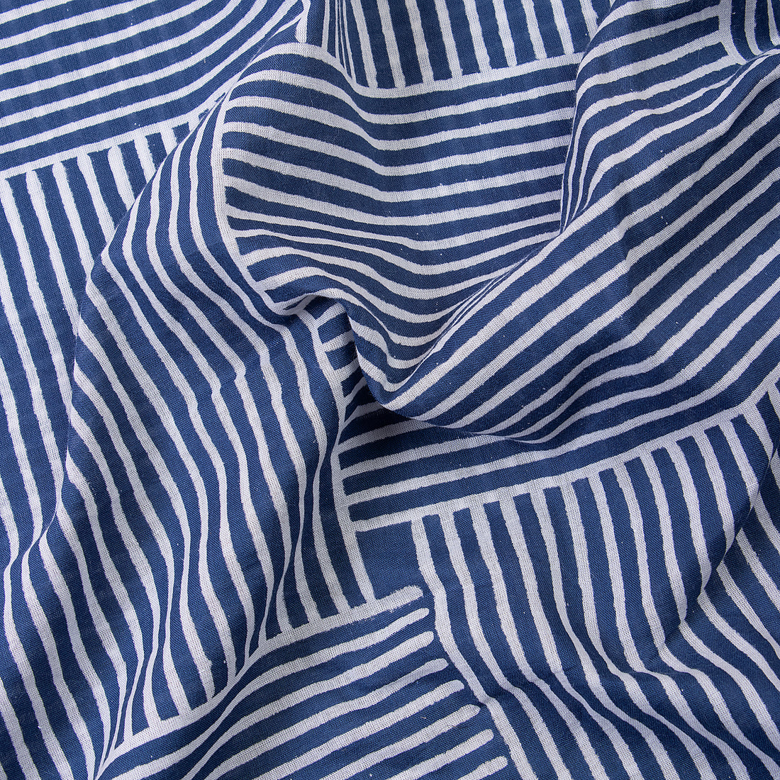 Printed Indigo Cotton Fabric