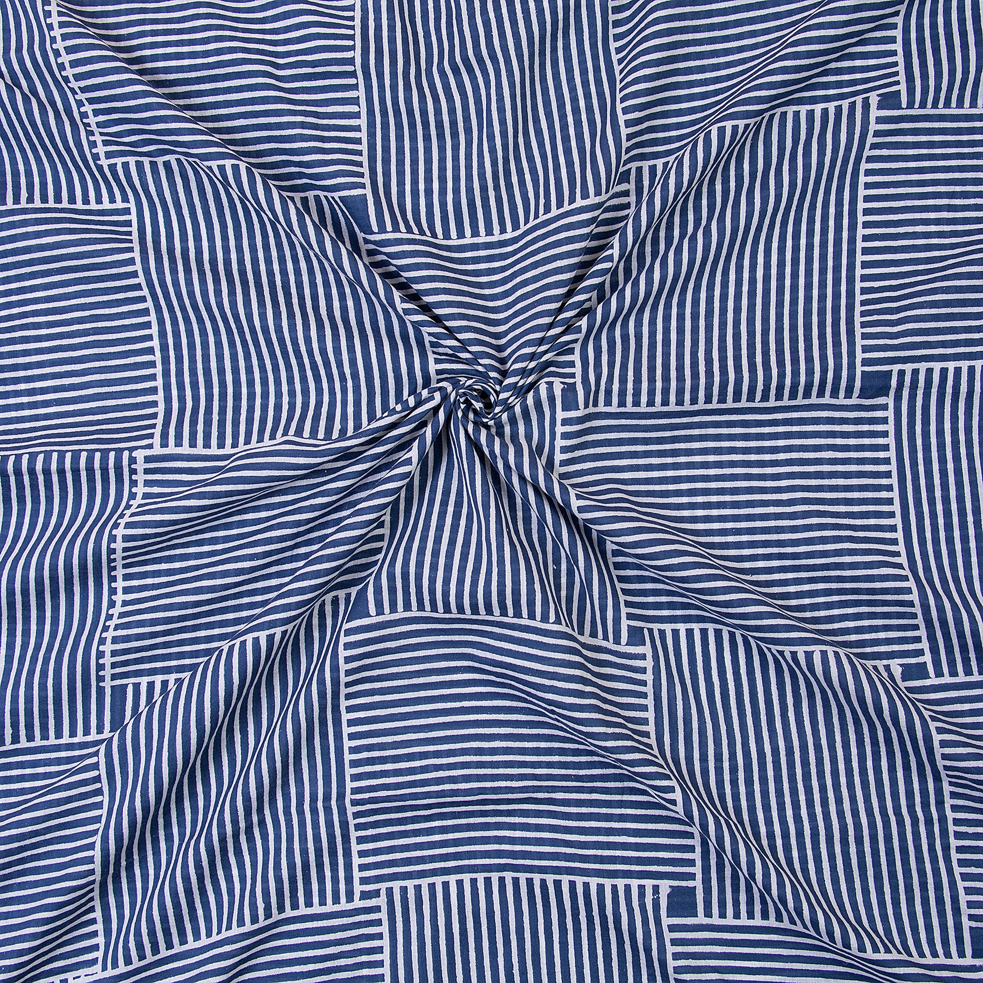 Printed Indigo Cotton Fabric