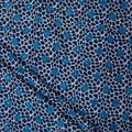 Indigo Floral Cotton Block Print Fabric