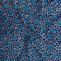 Indigo Floral Cotton Block Print Fabric