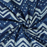 Blue Wave Print Indigo Cotton Fabric Online