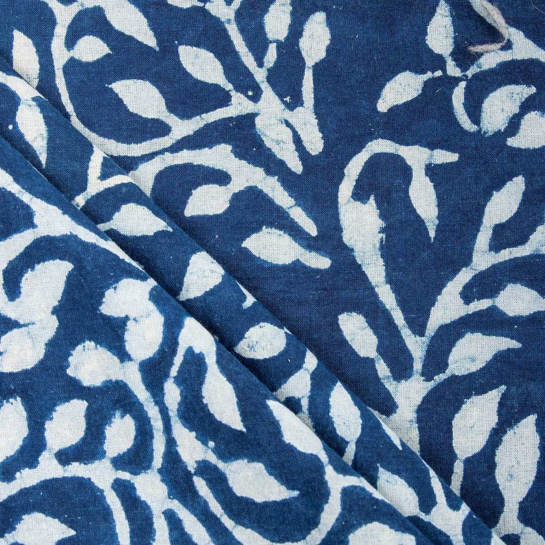 Soft Cotton Indigo Block Print Fabric For Dress Online