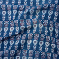 Floral Printed Indigo Cotton Fabric