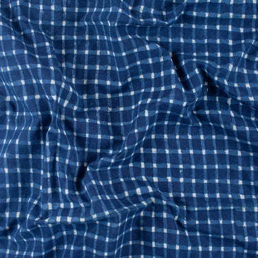 Indigo Block Print Fabric