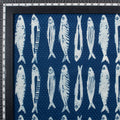 Hand Block Fish Printed Cotton fabric