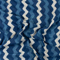 Quality Wave Printed Indigo Fabric