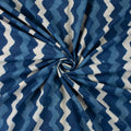 Quality Wave Printed Indigo Fabric