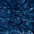 Hand Block Floral Printed Indigo Fabric