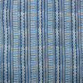 Jaipuri Block Striped Indigo Print Fabric