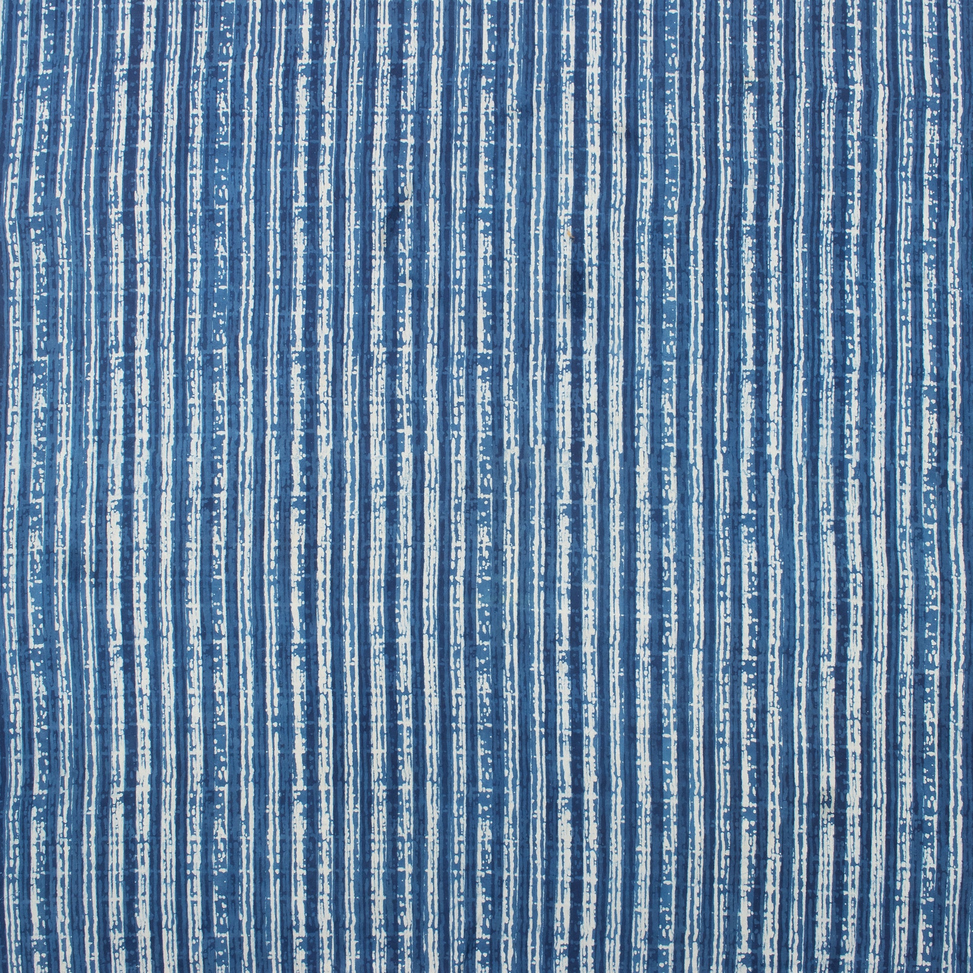 Jaipuri Indigo Striped Printed Cotton Fabric