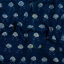 Hand Printed Indigo Organic Cotton Fabric