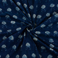 Hand Printed Indigo Organic Cotton Fabric