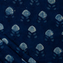 Hand Printed Indigo Organic Cotton Fabric