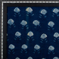 Hand Printed Indigo Organic Cotton Fabric