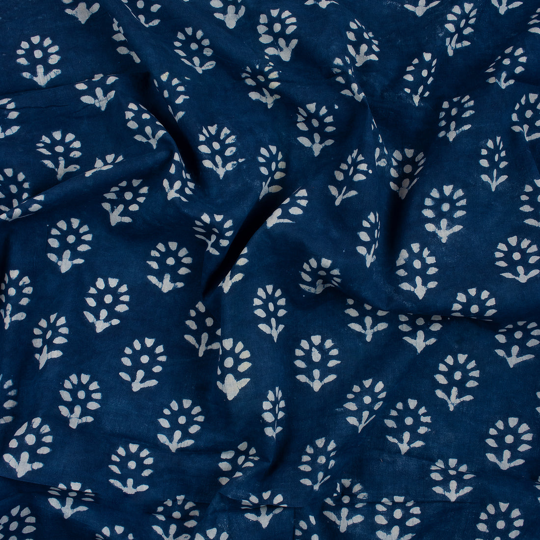 Indigo Block Print Fabric