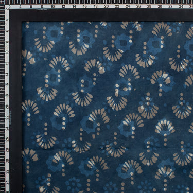Natural Handmade Printed Indigo Fabric