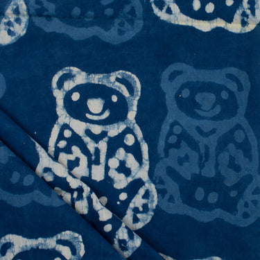 Animal Handmade Printed Indigo Block Print Fabric