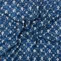 Softest Jaal Printed Indigo Cotton Fabric