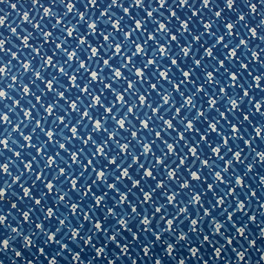 Handmade Wave Printed Cotton Fabric