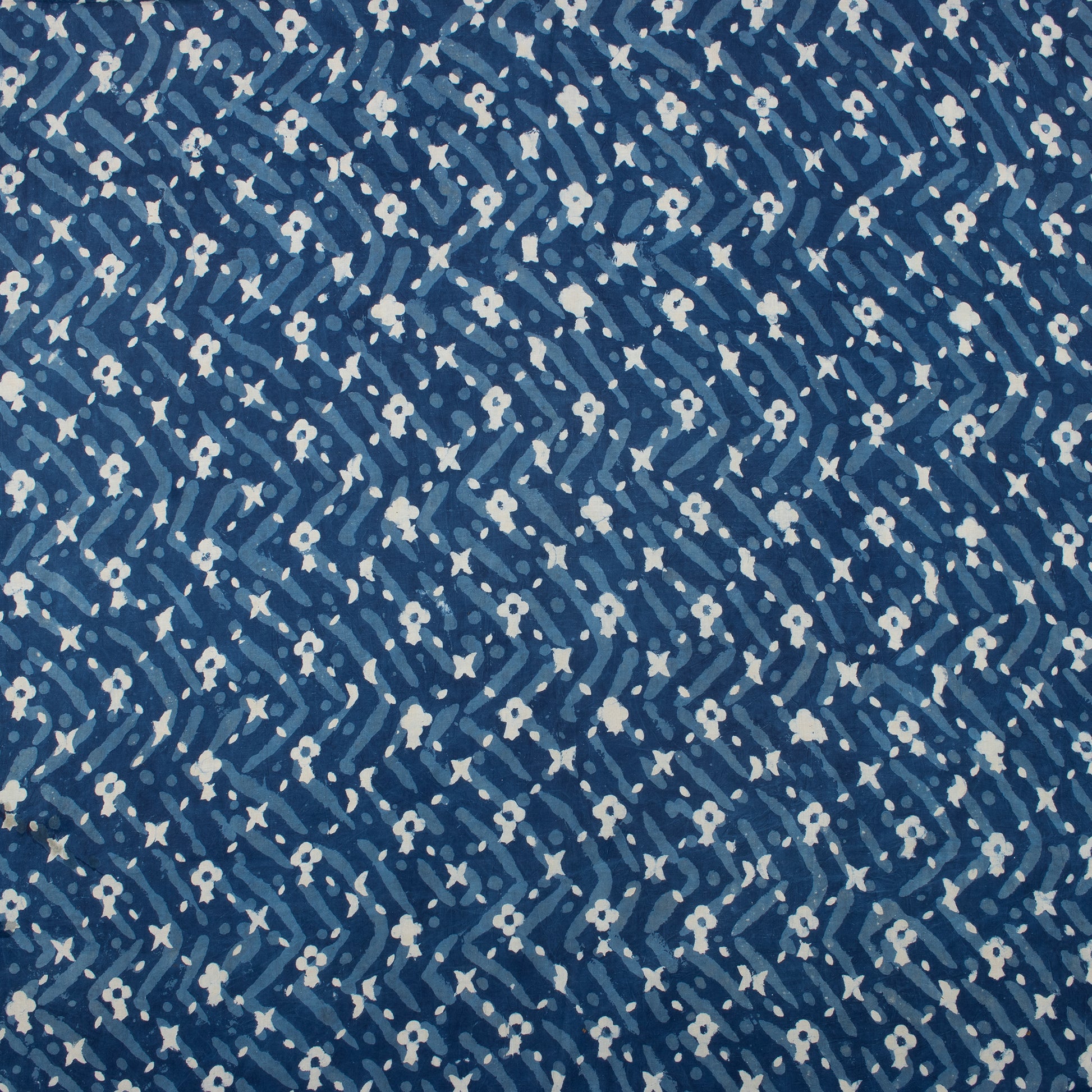 Handmade Wave Printed Cotton Fabric